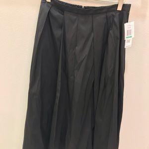 Long Black Dress Silk Skirt
